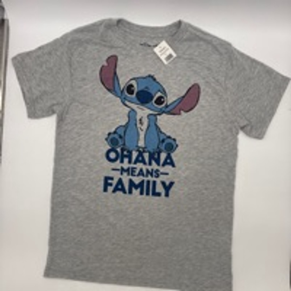 DISNEY Stitch T-Shirt Size L Gray